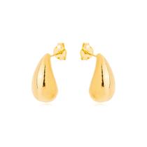 Kit Brinco Gota Arredondado Antialérgico Ouro18k Garantia 12 Meses