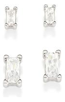 Kit Brinco Solitários Retangulares Composto 327048 Kit Brinco Solitários Retangulares Composto 327048