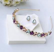 Kit brinco + tiara Gigi Collor