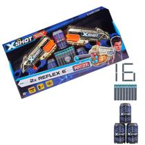 Kit Brinquedo 2 Lançadores de Dardos Infantil C/ Alvos + 16 Dardos