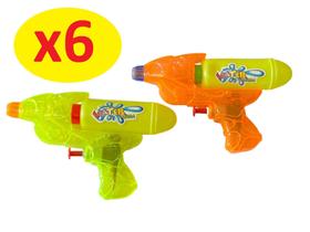 Kit Brinquedo 6 Pistolas Lança água Piscina criança