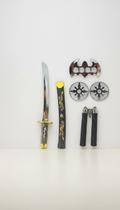 Kit Brinquedo Acessórios Ninja Infantil com Espada