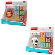 Kit Brinquedo Amiguinhos Bebê Leão E Panda Fisher Price