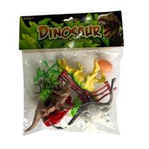 Kit Brinquedo Animais Dinossauros 13 Peças Diversos Kit Brinquedo Animais Dinossauros 13 Peças Diversos