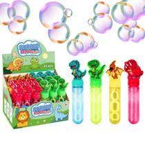 Kit Brinquedo Bolha De Sabão Dinossauro Atacado Festa 24pçs Kit Brinquedo Bolha De Sabão Dinossauro Atacado Festa 24pçs