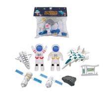 Kit Brinquedo Boneco Espacial Astronauta Aventura Galáxia
