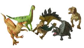 Kit Brinquedo c/ 6 Dinossauros De Borracha Infantil - Company kids