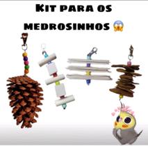 Kit brinquedo calopsitas, medrosinhos - Rock&Bil petstore