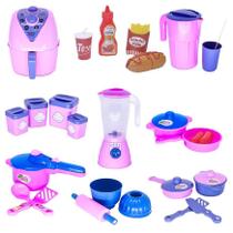 Kit Brinquedo Cozinha Infantil Comidinhas Air Fryer 26 Peças Kit Brinquedo Cozinha Infantil Comidinhas Air Fryer 26 Peças