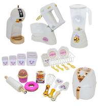 Kit Brinquedo Cozinha Princesa Doce Louça Air Fryer 24pç Kit Brinquedo Cozinha Princesa Doce Louça Air Fryer 24pç