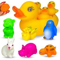 Kit Brinquedo De Banheira Bebês Vinil Hora Do Banho Infantil Kit Brinquedo De Banheira Bebês Vinil Hora Do Banho Infantil