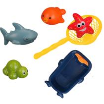 Kit Brinquedo de banho para bebê infantil bichinhos coloridos interativo diversão brincar aprender Kit Brinquedo de banho para bebê infantil bichinhos coloridos interativo diversão brincar aprender