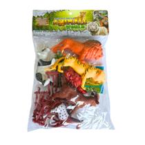Kit Brinquedo de Borracha Animais Selvagens 16 Peça Diversos Kit Brinquedo de Borracha Animais Selvagens 16 Peça Diversos