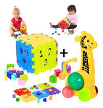 Kit Brinquedo Educativo Didático Bebe Infantil Menino Menina - kendy