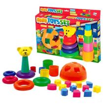 Kit Brinquedo Educativo Didatico Pedagogico Montar Empilhar - Pica Pau