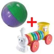 Kit brinquedo educativo infantil menino menina trem bolinha