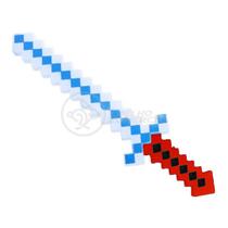 Kit Brinquedo Espada Pixel Ninja 58cm Diamante com Som e Luz + 3 Pilhas AA - Vermelho 5