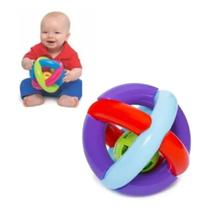 Kit Brinquedo Girafa+bola Maluquinha Bebê Didatico Infantil Chocalhos Criança Menina Menino
