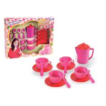 Kit brinquedo hora do chá c/13 peças diverplas rosa