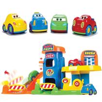 Kit Brinquedo Infantil 4 Carrinhos Bebê + Baby Combustivel