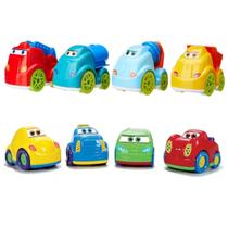 Kit Brinquedo Infantil 8 Carrinhos Bebê Educativo Profissão