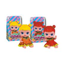 Kit Brinquedo Infantil Bonecas Coleção Frutinhas Morango Abacaxi Blister c/ Cheirinho Cotiplas