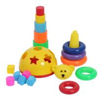 Kit Brinquedo Infantil Educativo Bebê Formas Geométricas