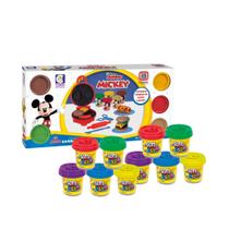 Kit Brinquedo Infantil Massinha de Modelar Mickey Disney Sanduicheira 10 Coti Massa Cotiplás