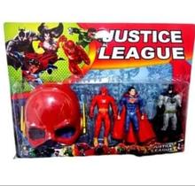 Kit Brinquedo liga da justiça 3 Bonecos 15 cm + 1 Máscara Kit Brinquedo liga da justiça 3 Bonecos 15 cm + 1 Máscara
