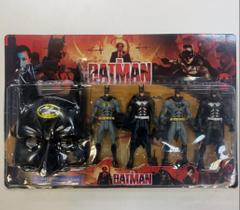 Kit Brinquedo Liga da justiça 4 Bonecos 15 cm + 1 Máscara