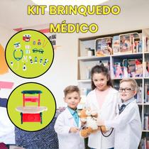 Kit Brinquedo Médico 25 peças menino menina brincar natal - Well kids