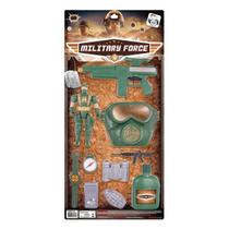 Kit Brinquedo Military Force com 10 Peças