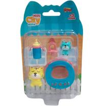 Kit Brinquedo Miniaturas Mini Cidade Zoop Toys