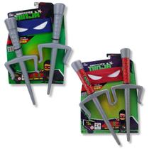 Kit Brinquedo Ninja 2 Adagas 34cm Cores Sortidas - Le Plastic
