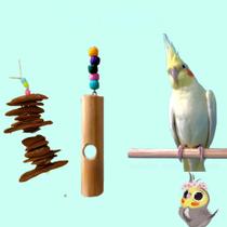Kit brinquedo para Aves - Brinquedo para calopsitas - Rock&Bil