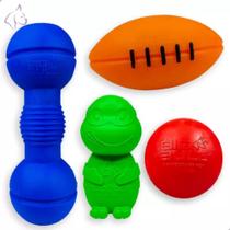 Kit Brinquedo Para Cães De Médio Porte Resistente Mordedores Pet