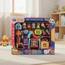 Kit Brinquedo Parquinho Pet C/ 18 pçs Diversão Cachorrinhos