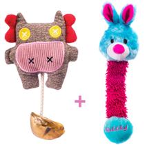 Kit Brinquedo Pet MADOG TRIP: 2 pelúcias