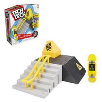 Kit Brinquedo Pista Skate De Dedo Tech Deck Original + Fingerboard Original Tech Deck Resistente