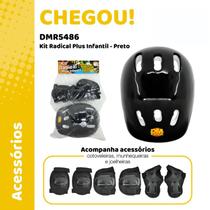 Kit Brinquedo Proteção Infantil para Patinete e Patins Menina e Menino