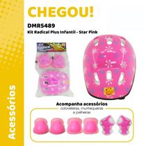 Kit Brinquedo Proteção Infantil para Patinete e Patins Menina e Menino Kit Brinquedo Proteção Infantil para Patinete e Patins Menina e Menino