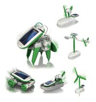 Kit Brinquedo Robô Solar 6 Em 1 Educacional