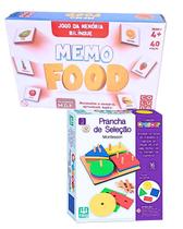 Kit Brinquedo Sensorial Encaixe Prancha De Seleção Interativo E Jogo Da Memória Infantil Madeira Memo Food Bilingue Kit Brinquedo Sensorial Encaixe Prancha De Seleção Interativo E Jogo Da Memória Infantil Madeira Memo Food Bilingue