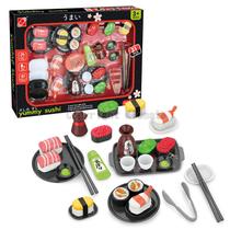 Kit Brinquedo Sushi Infantil 31 Peças Com Acessórios