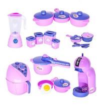 Kit Brinquedos de Menina Cozinha Completa Panelas AirFryer - Altimar