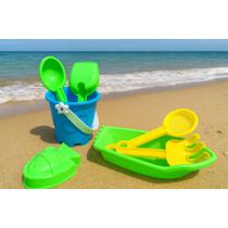 Kit Brinquedos de Praia Infantil Barquinho com Baldinho De Areia Criança Kit Brinquedos de Praia Infantil Barquinho com Baldinho De Areia Criança