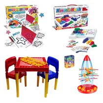 Kit Brinquedos e Jogos Desenvolvimento Intelectual Educativo