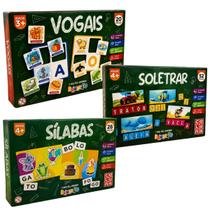Kit Brinquedos Educativo Silabas Vogais Soletrar Pedagógico Kit Brinquedos Educativo Silabas Vogais Soletrar Pedagógico