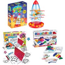 Kit Brinquedos Educativos Infantil 3 Jogos de Inteligencia