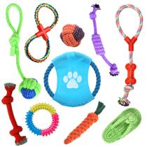 Kit Brinquedos Pet 10 Pcs P/ Cães Porte Peq / Médio / Grande - Top Toys